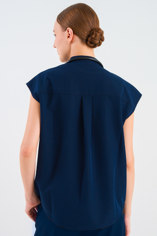 Women's Drape-Fit Oversized Scrub Top
