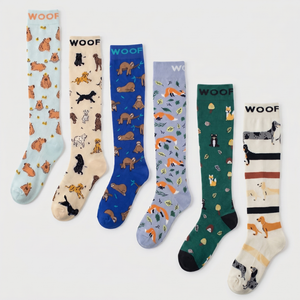 Cutest Creatures Bamboo Compression Socks 6 Pack - Regular / S