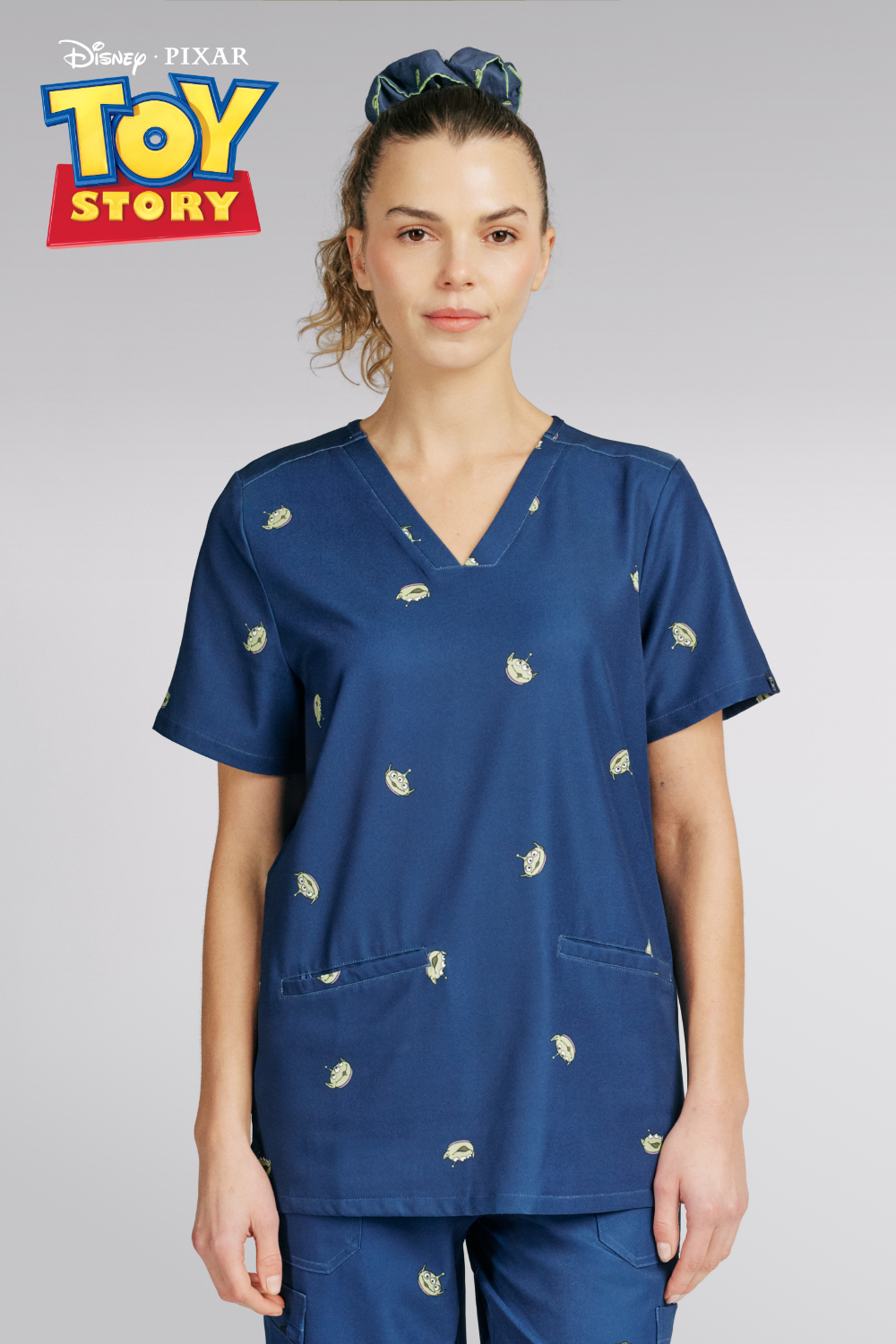 Disney’s Toy Story Women’s Scrub Set, Little Green Men