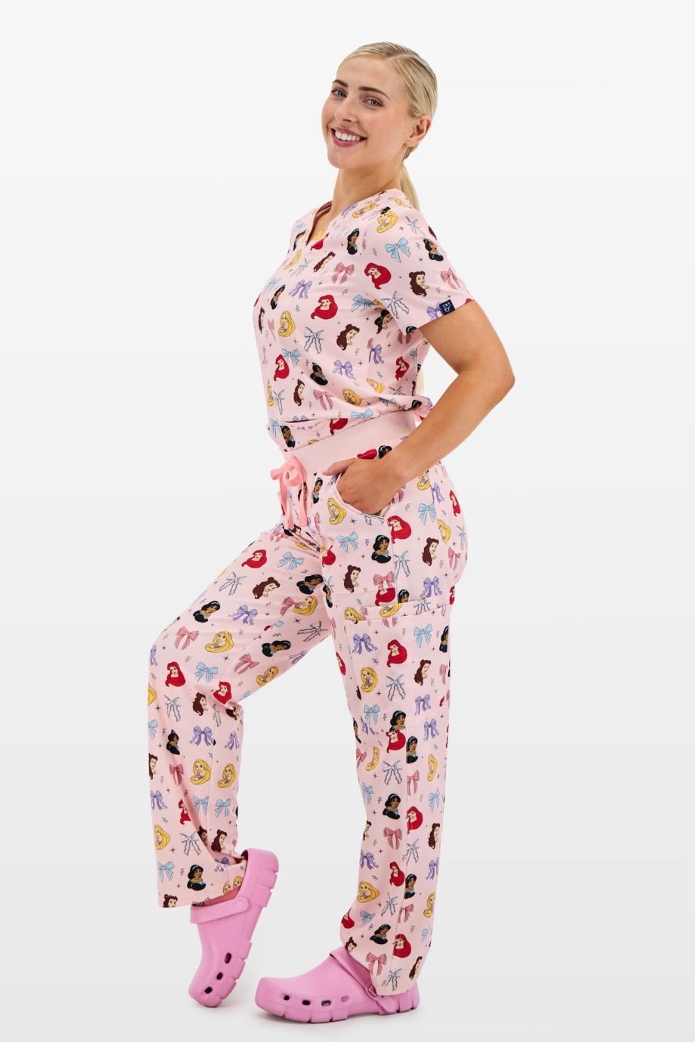 Disney Princess Women’s Scrub Set, Happily Ever After