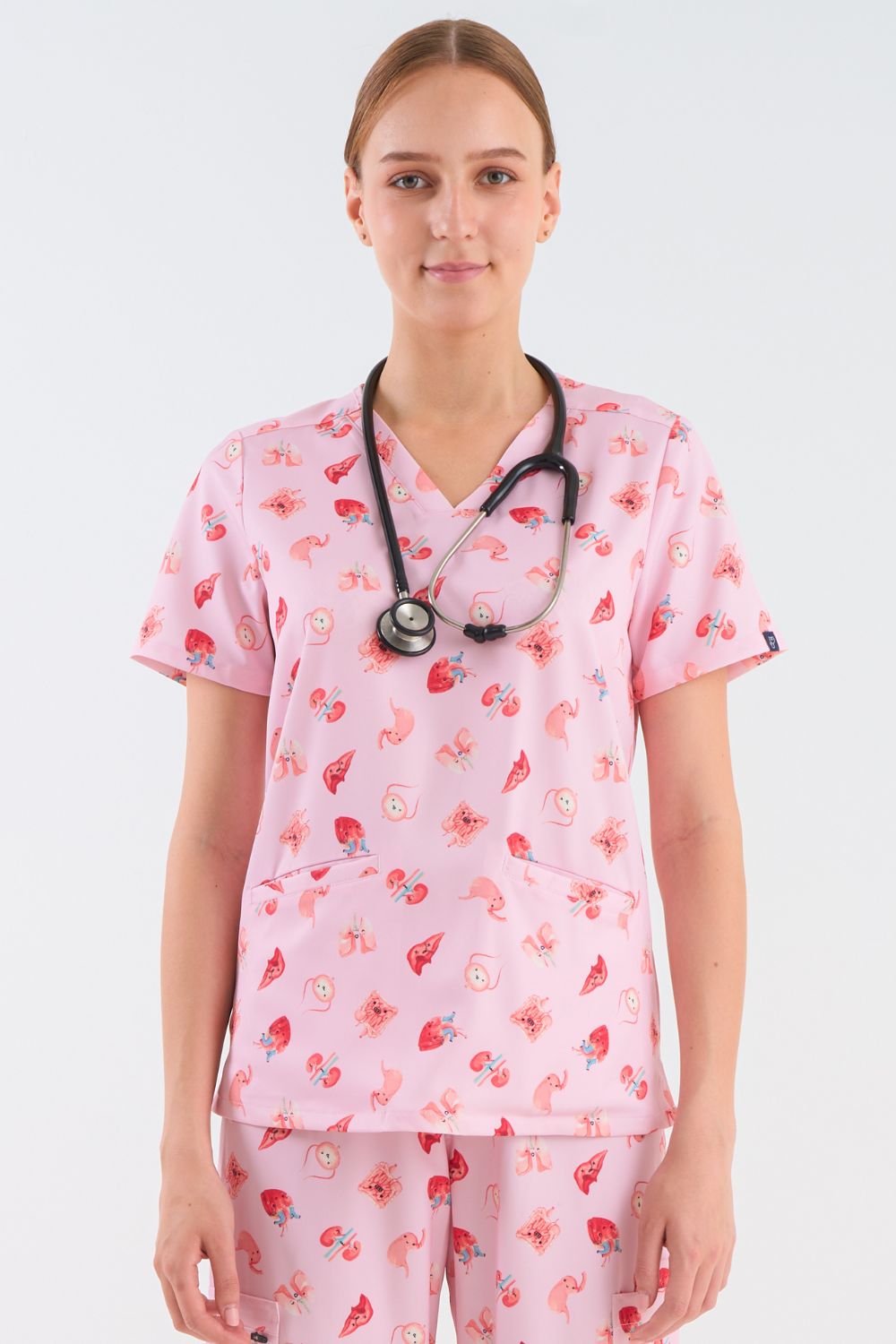 Organs Fun Printed Scrub Tops and Joggers Woof Apparel AU