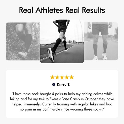 Blue & Red Bamboo Compression Socks