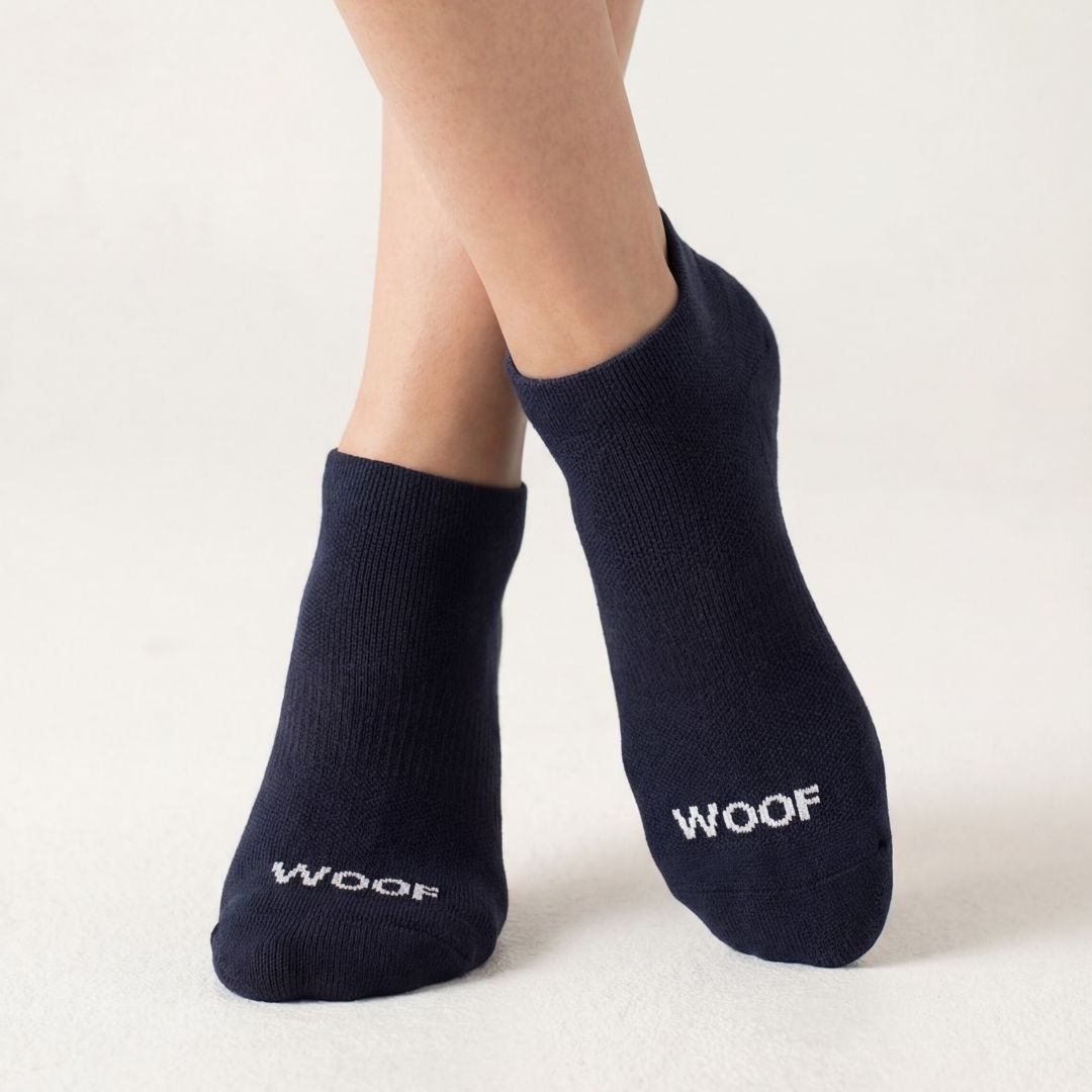 Navy Bamboo Ankle Compression Socks