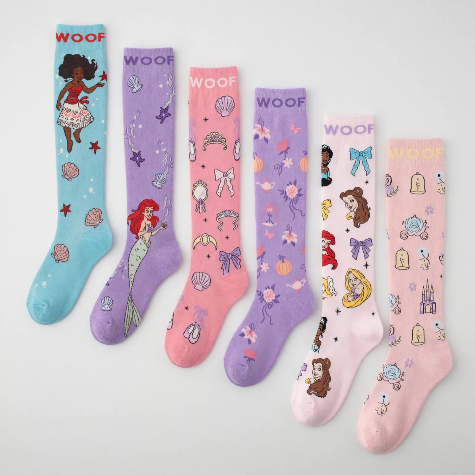 Disney Magical Moments Bamboo Compression Socks 6 Pack