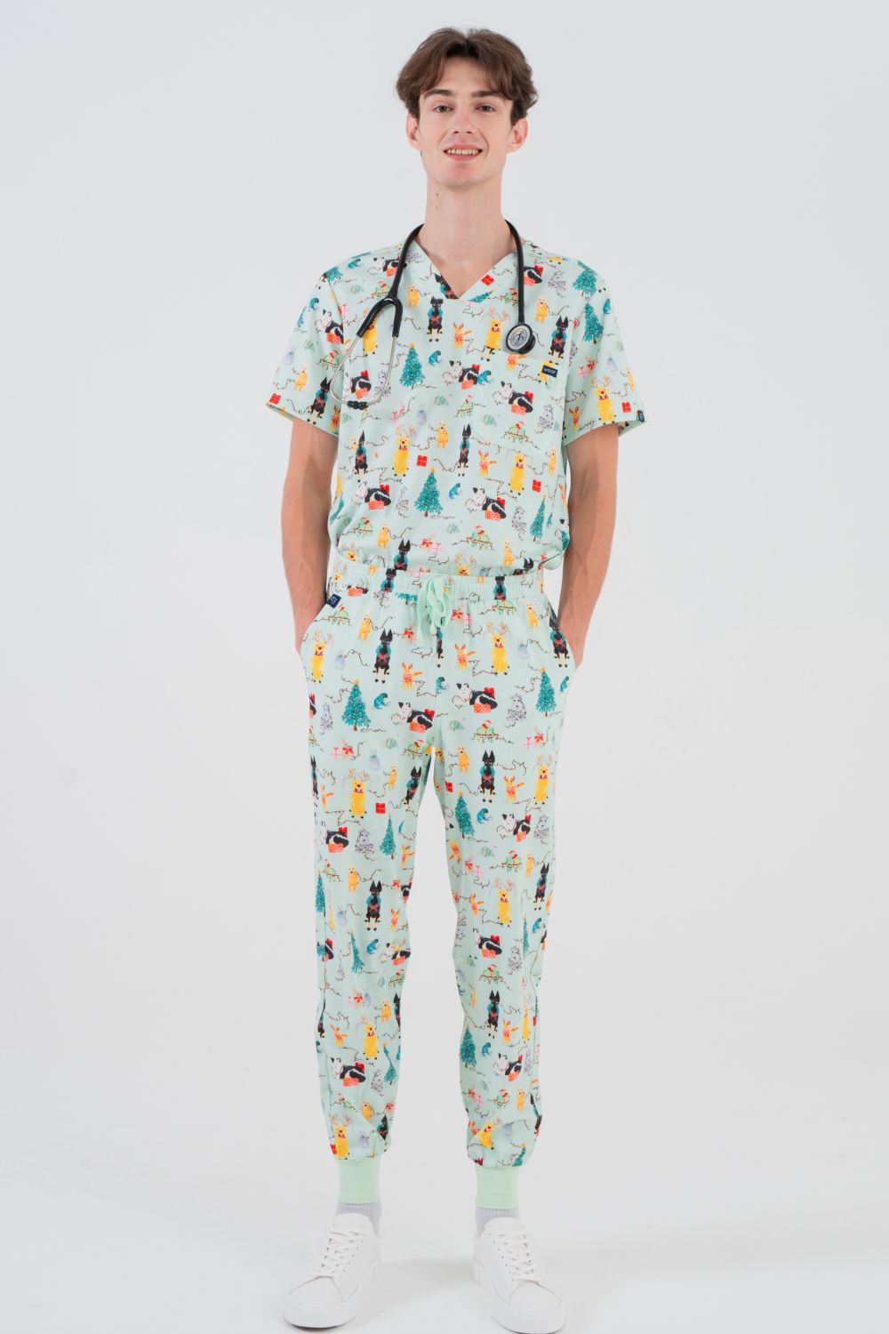 Christmas Tails Men’s 5-Pocket Joggers