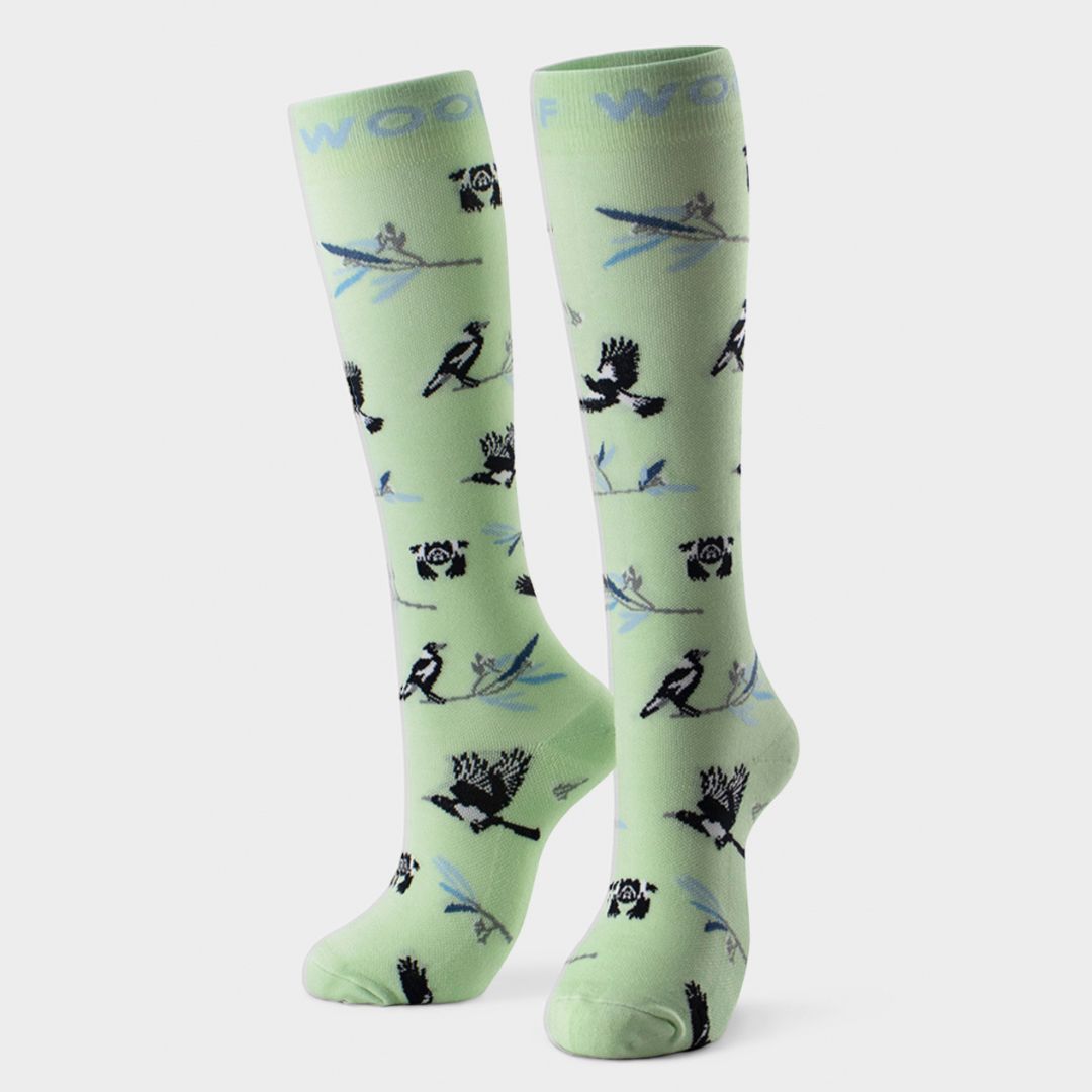 Pattern Party Bamboo Compression Socks 6 Pack