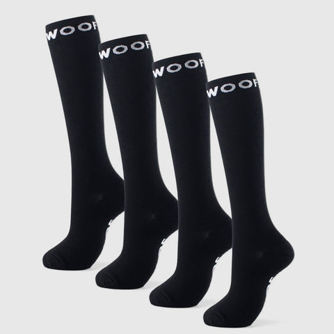 Black Bamboo Compression Socks 4 Pack