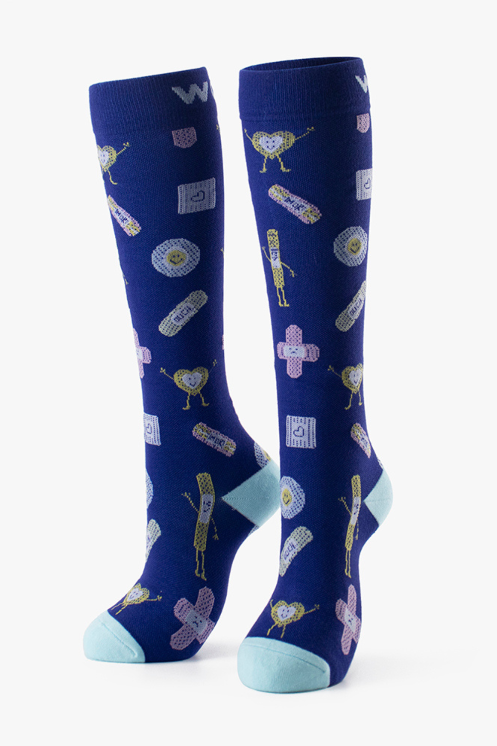 Positive Vibes Bamboo Compression Socks 6 Pack