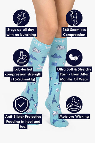 Globetrotter Bamboo Compression Socks
