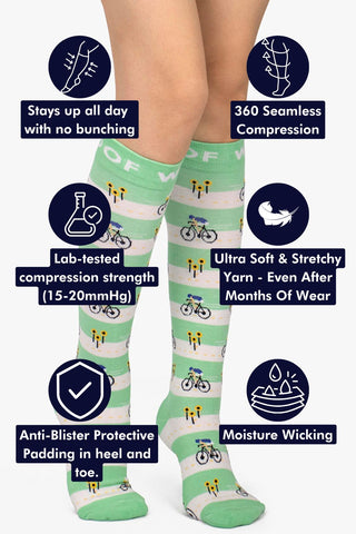 Tour de Socks Bamboo Compression Socks