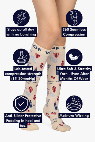 Waiter’s Best Friend Bamboo Compression Socks
