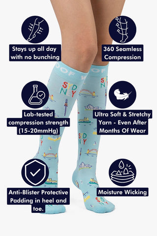 Simply Sydney Bamboo Compression Socks