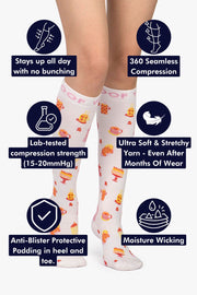 Sweet Treat Bamboo Compression Socks