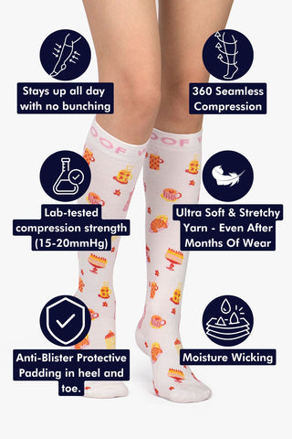 Sweet Treat Bamboo Compression Socks