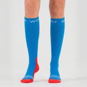 Blue & Red Bamboo Compression Socks