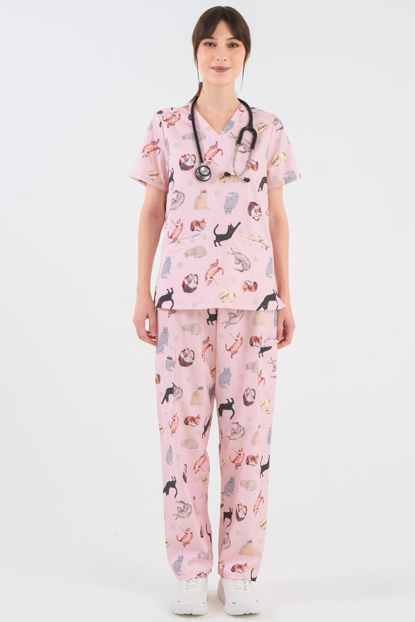 Cats Cats Cats Women’s Scrub Set