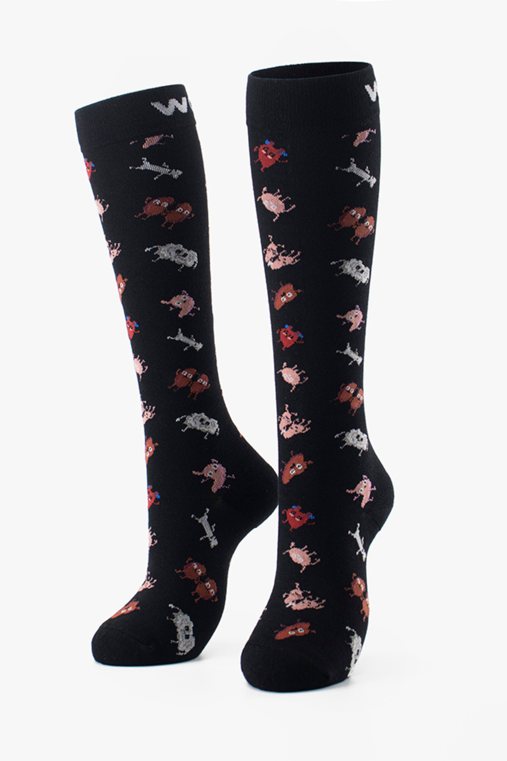 Positive Vibes Bamboo Compression Socks 6 Pack