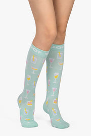 Cocktail Hour Bamboo Compression Socks