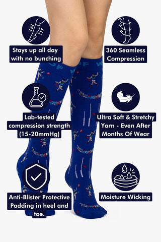 Aussie Rules Bamboo Compression Socks