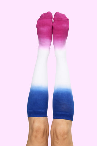 Pinky and the Blue Compression Socks