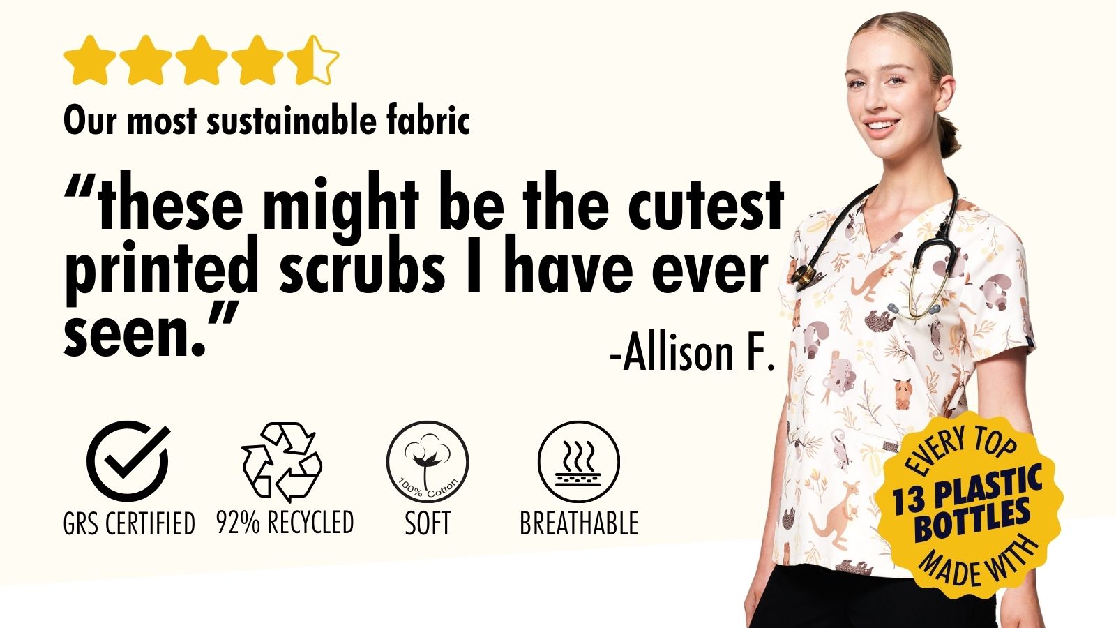 Print scrub tops clearance on sale