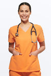 Women's 3-Pocket Scrub Top (Copy) in Apricot