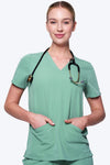 Women's 3-Pocket Scrub Top (Copy) in Eucalyptus