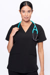 Women's 3-Pocket Scrub Top (Copy) in Black