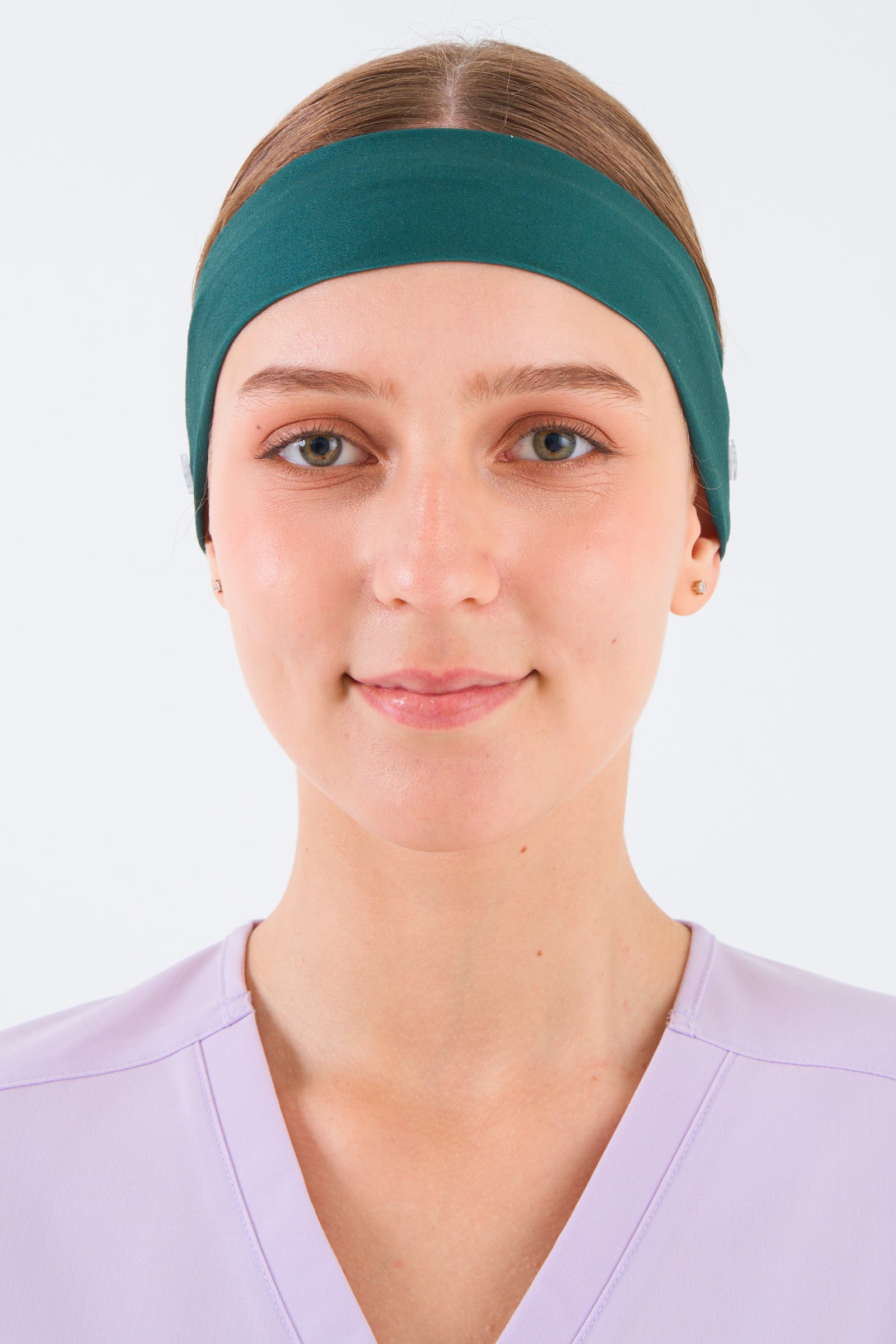 Fern Green Headband and Mask Holder