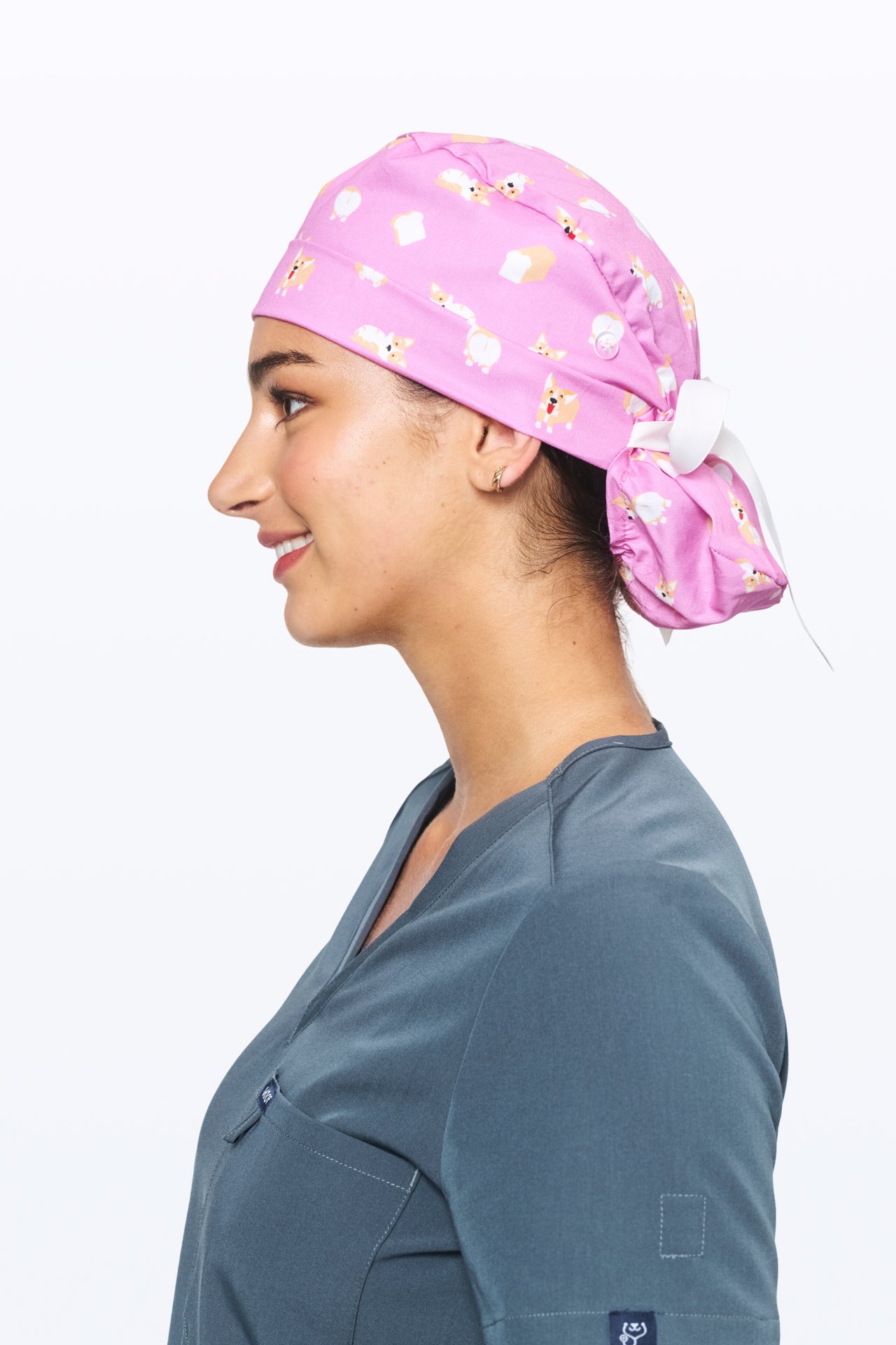 Loafing Corgis Scrub Cap