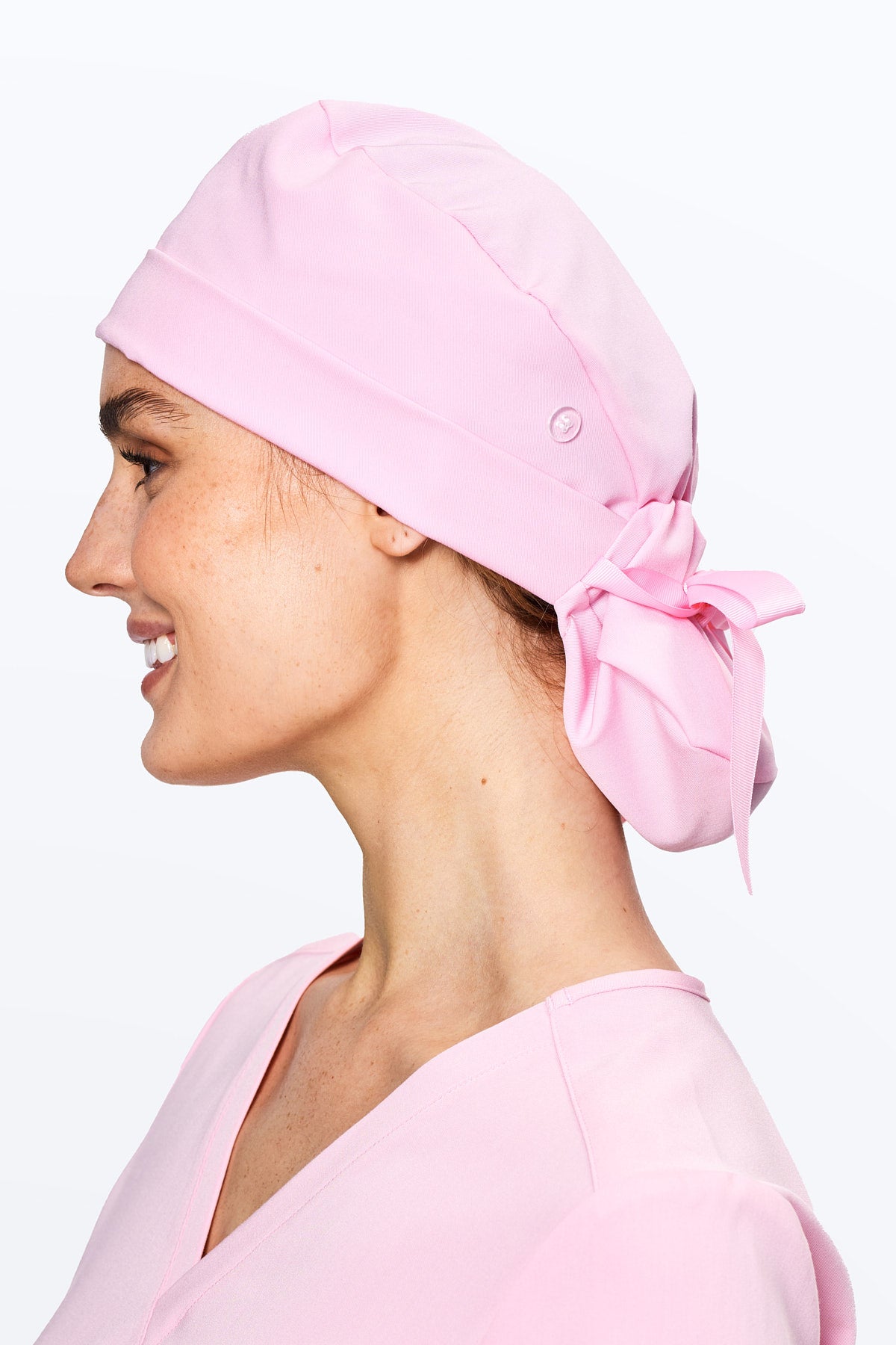 Perfect Match Sweat-Wicking Scrub Cap — Baby Pink