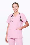Women's 3-Pocket Scrub Top (Copy) in Pastel Lavender