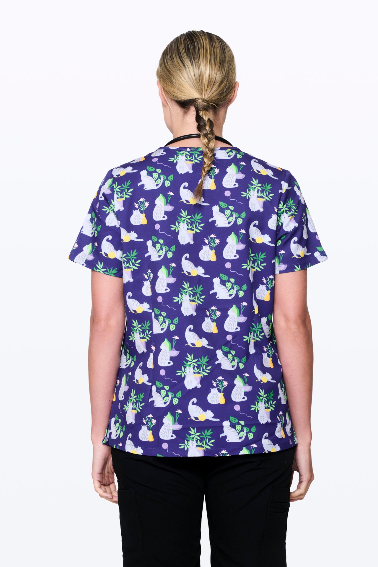 Australian Mist Cats Women’s 3-Pocket Scrub Top