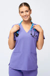 Women's 3-Pocket Scrub Top (Copy) in Blurple