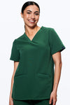 Women's 3-Pocket Scrub Top (Copy) in Fern Green