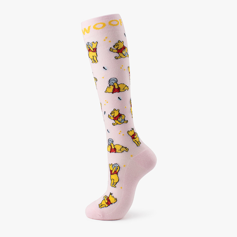 Disney's Winnie the Pooh Bamboo Compression Socks 4 Pack