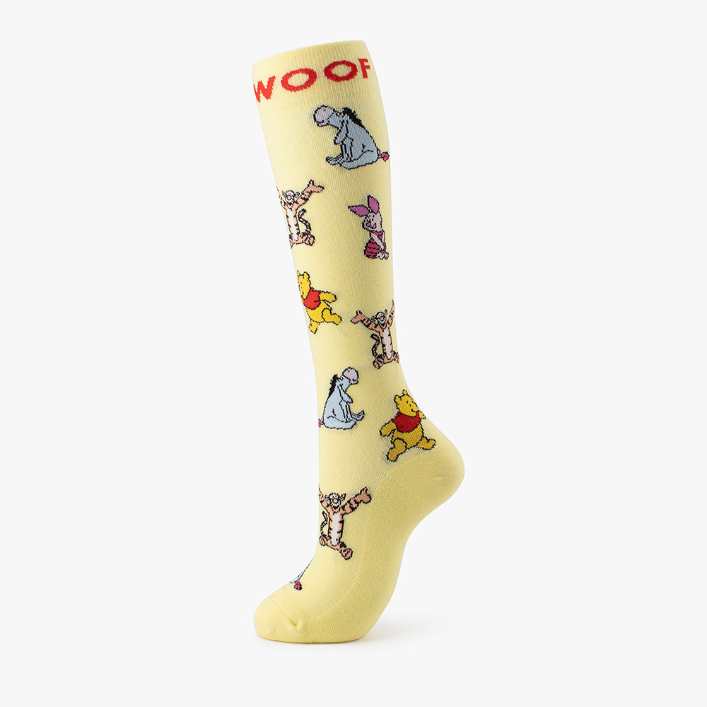 Disney's Winnie the Pooh Bamboo Compression Socks 4 Pack