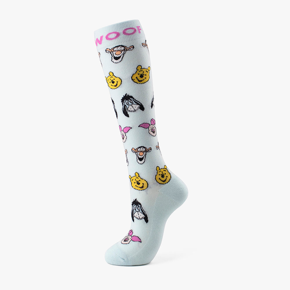 Disney's Winnie the Pooh Bamboo Compression Socks 4 Pack