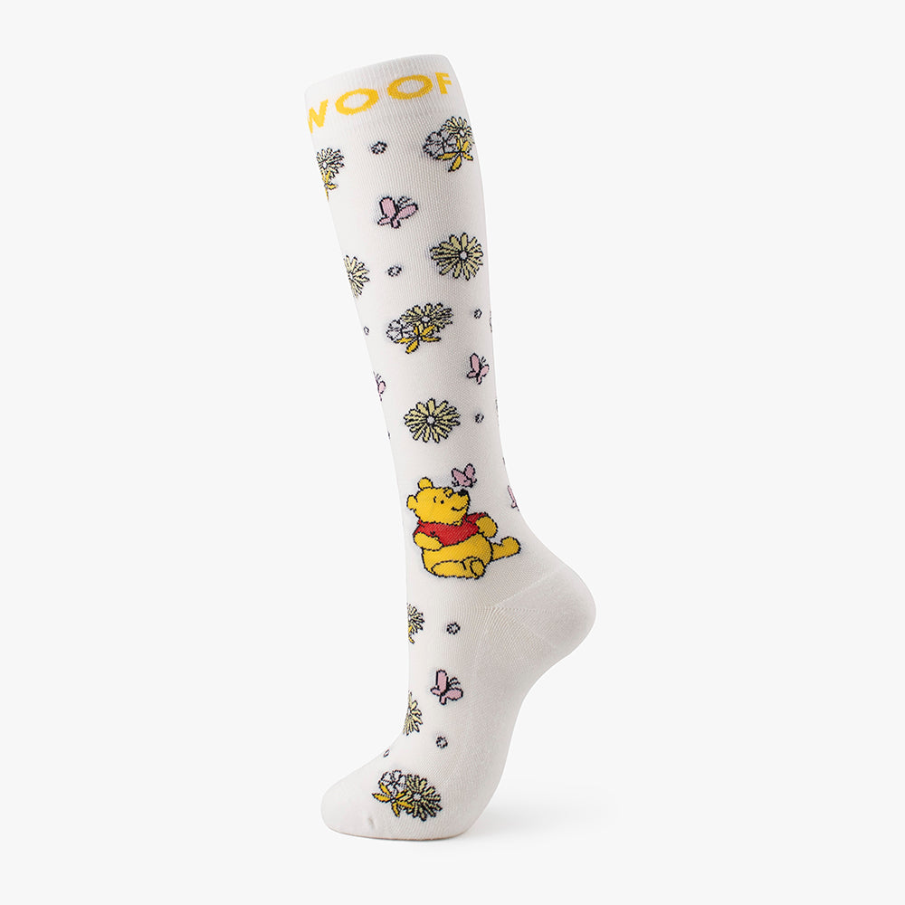 Disney's Winnie the Pooh Bamboo Compression Socks 4 Pack