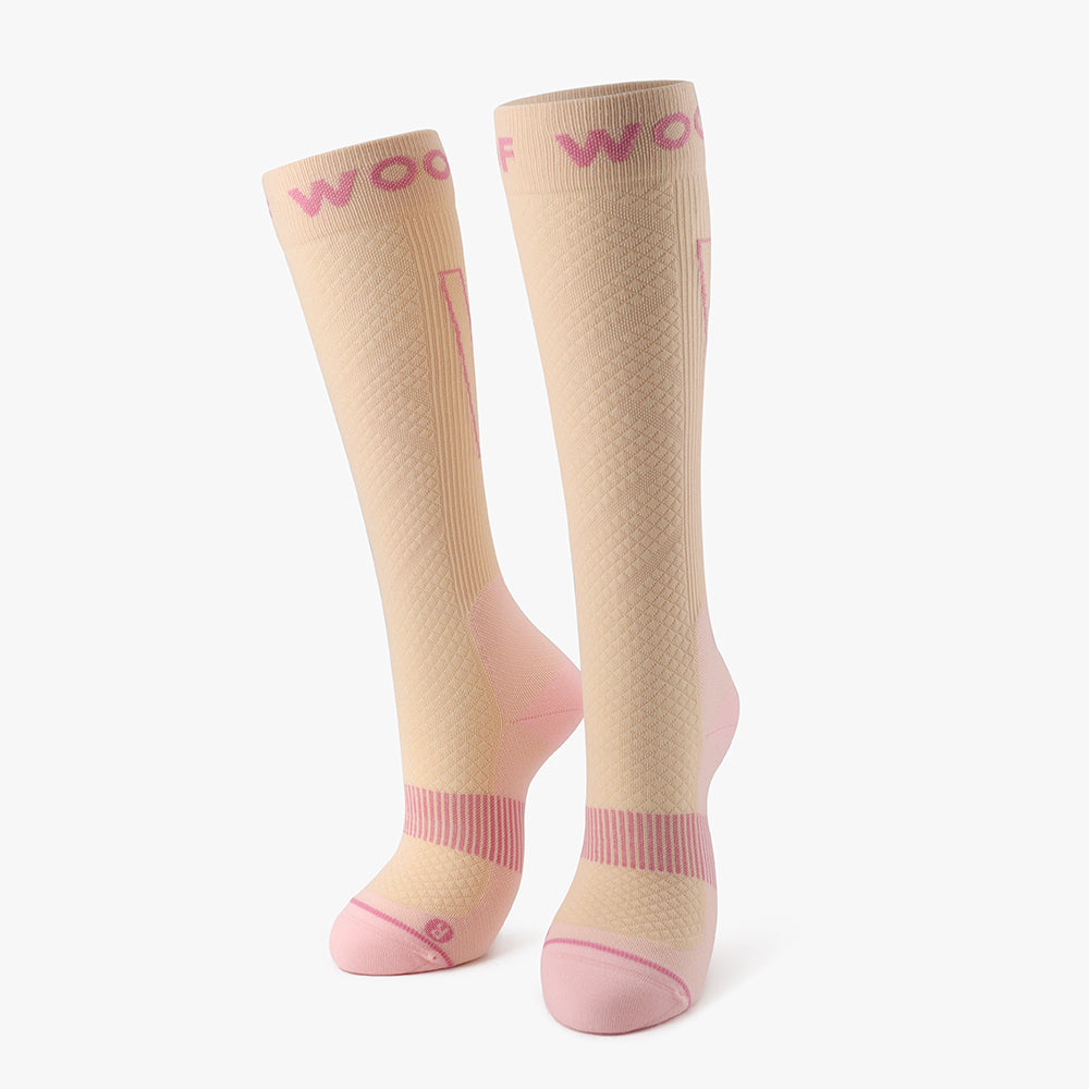 Pink Power Performance Compression Socks 6 Pack