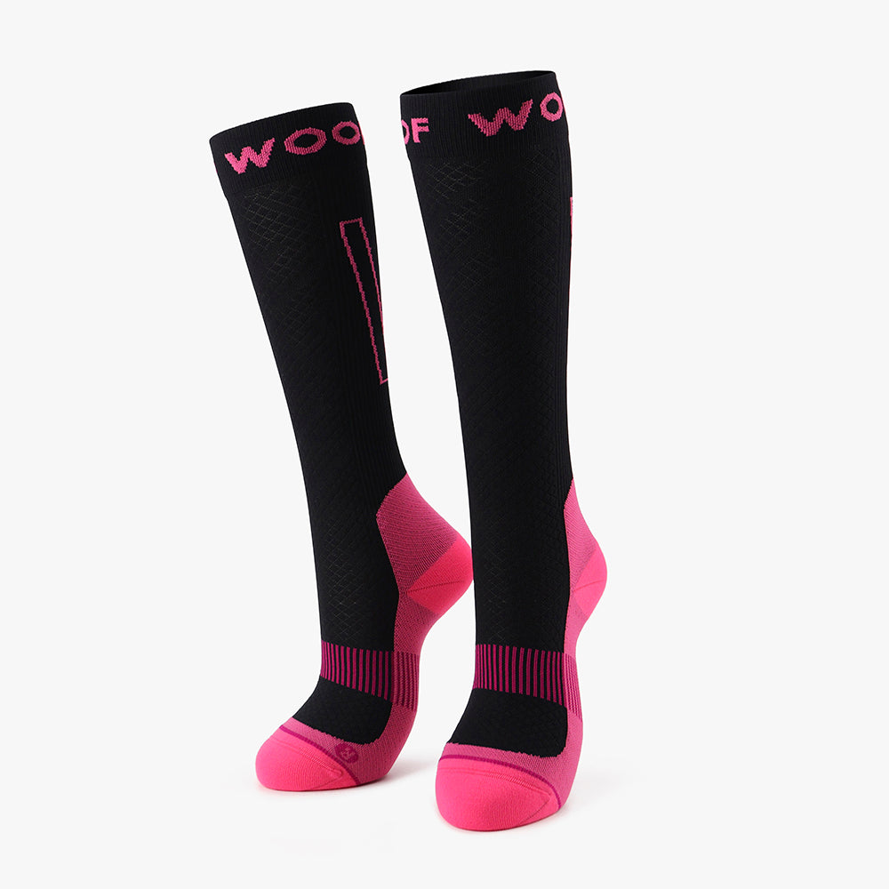 Pink Power Performance Compression Socks 6 Pack