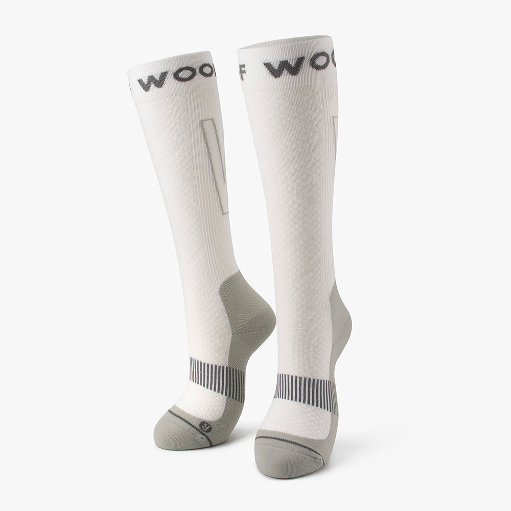 Black & White Performance Compression Socks 6 Pack