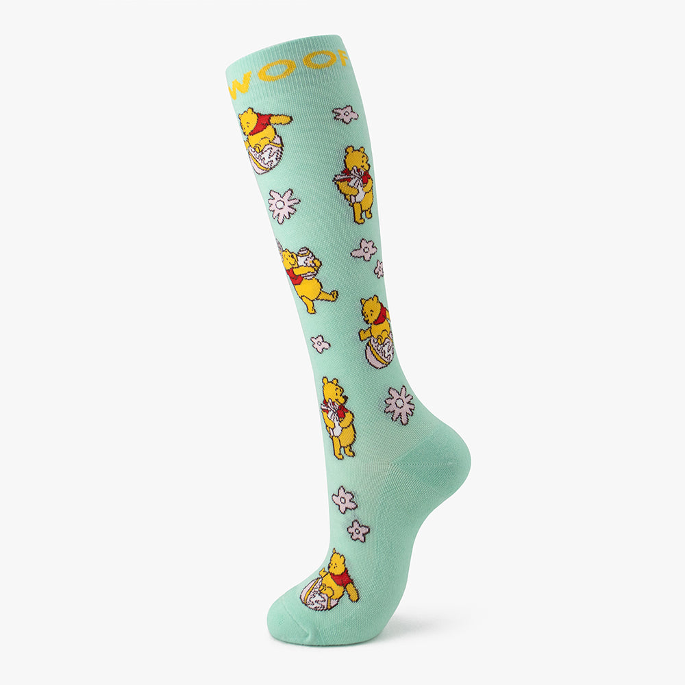 Disney's Winnie the Pooh Bamboo Compression Socks 6 Pack