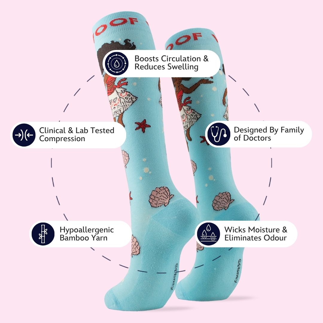 Disney's Moana Bamboo Compression Socks, Moana