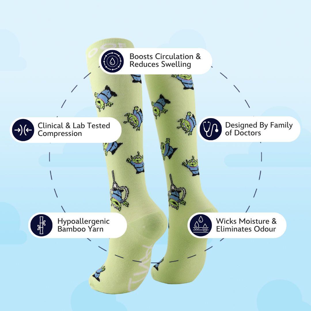 Disney’s Toy Story Bamboo Compression Socks, The Claw