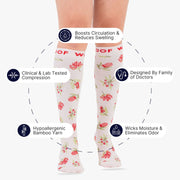 Bushland Blooms Bamboo Compression Socks