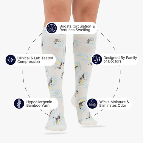 Wattlebirds Bamboo Compression Socks