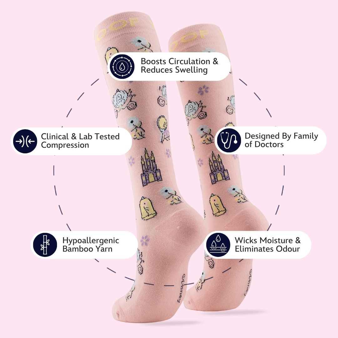 Disney Bamboo Compression Socks, Magic Spell