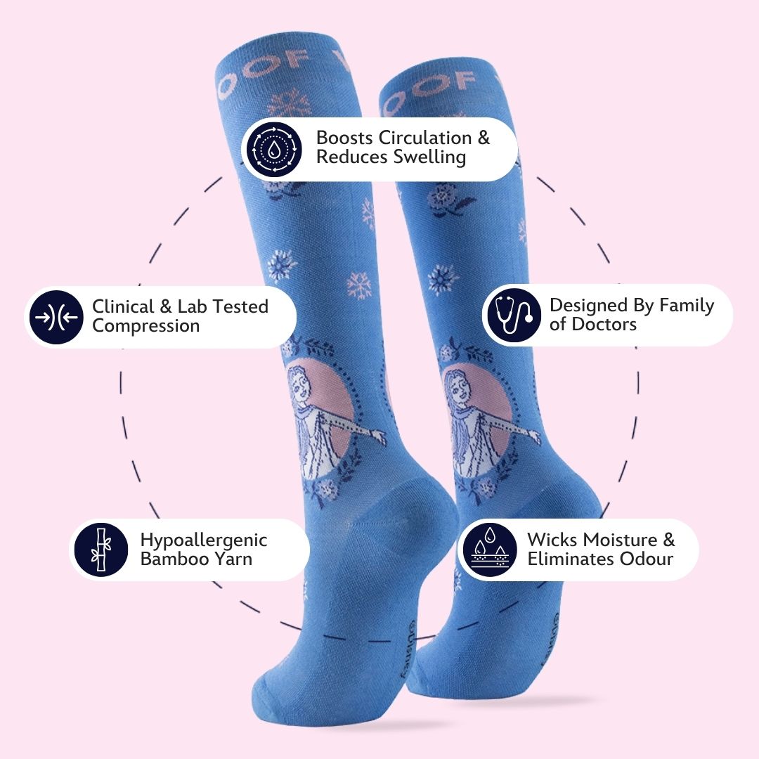 Disney's Frozen Bamboo Compression Socks, Elsa