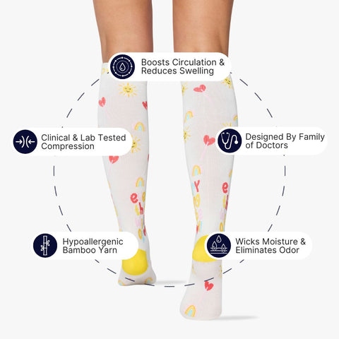 Everything Will Be Okay Bamboo Compression Socks